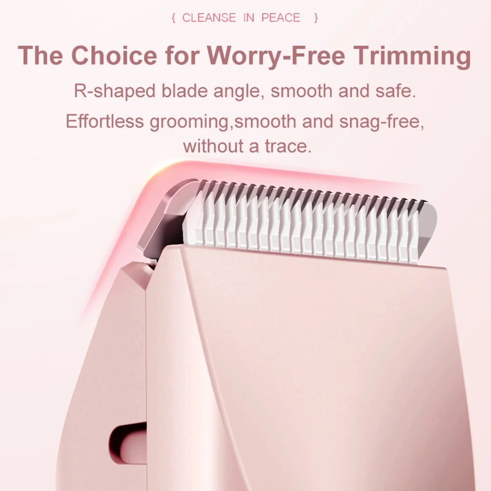 2In1 Electric Razors for Men Women Waterproof Facial Mustache Shavers Rechargeable Bikini Body Hair Trimmer Painless Epilator