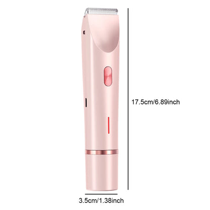 2In1 Electric Razors for Men Women Waterproof Facial Mustache Shavers Rechargeable Bikini Body Hair Trimmer Painless Epilator